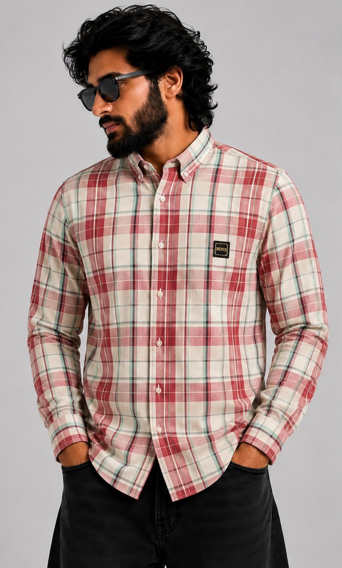 Hugo Boss checked