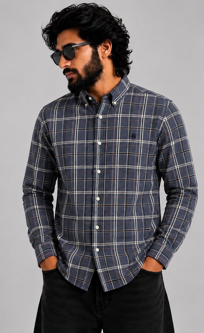 Ck flannel button down